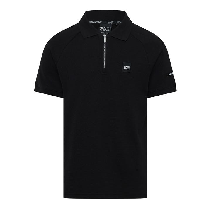Duck And Cover Men' Black Duck Topfield Polo  in Size S, Sports Direct