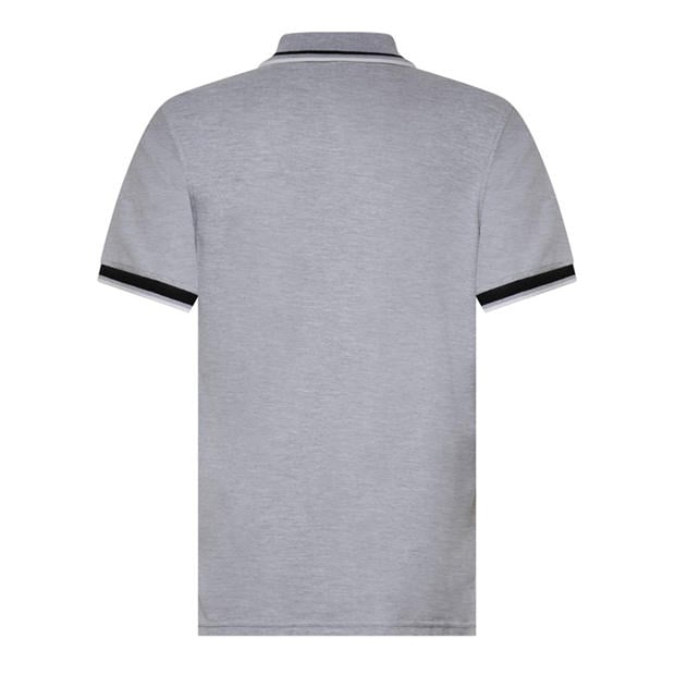 Light Grey Marl - Fila - Men's Bowey Short-Sleeve Tipping Polo Shirt