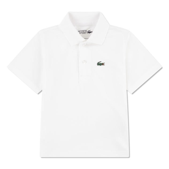 Lacoste Boys White Kids' Short Sleeve Polo Shirt, Sports Direct