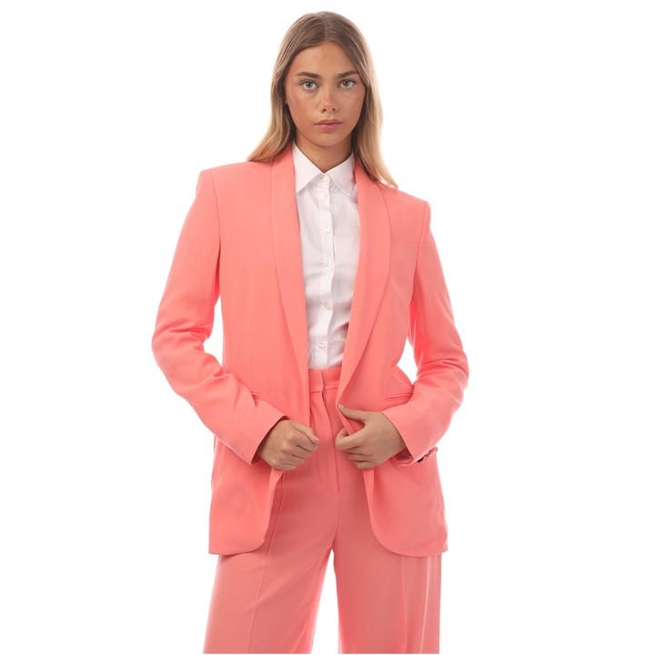 Boss Women's Purple Tikela Straight Leg Trousers, Straight Leg Design in Size 6, Sports Direct