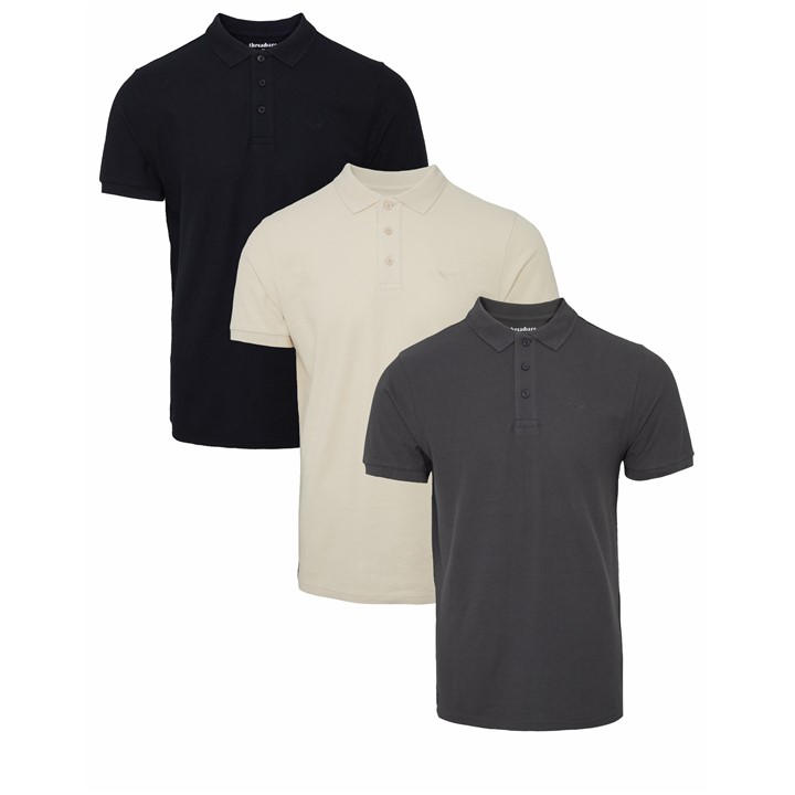 Threadbare Men'  Short-Sleeve Polo Shirt in Size S, Sports Direct