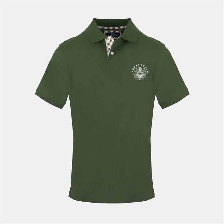 Aquascutum Men's Green Polo in Size XL, Sports Direct