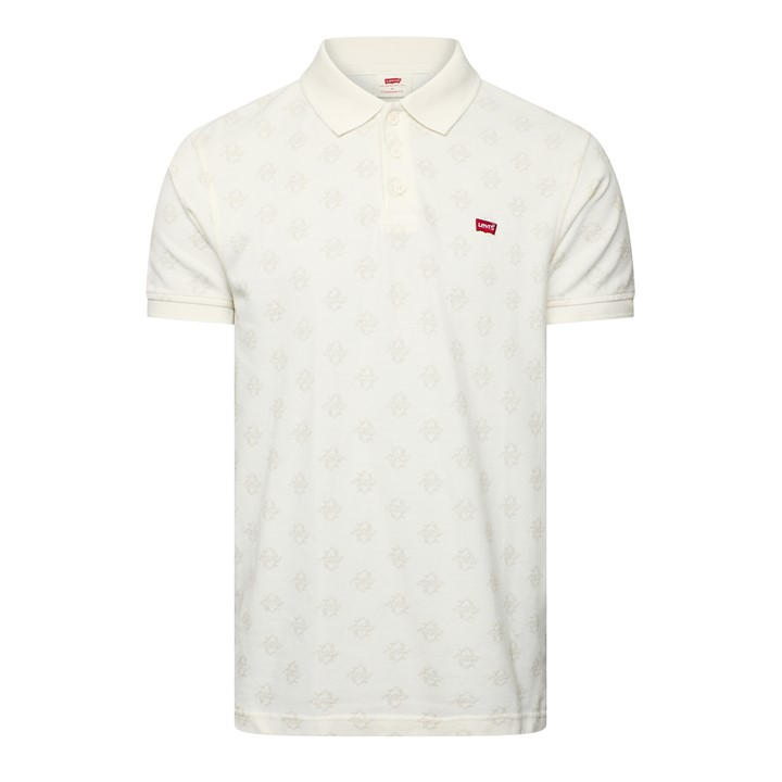 Levis Men's Cream Short-Sleeve Polo Shirt in Size M, Sports Direct