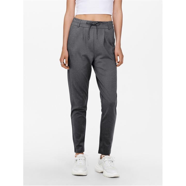 Only Women's Grey Straight Leg Trousers in Size 26 L, Sports Direct