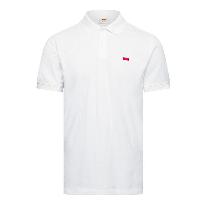 Levis Men's White Slim Housemark Polo Bright Whi in Size 2XL, Sports Direct