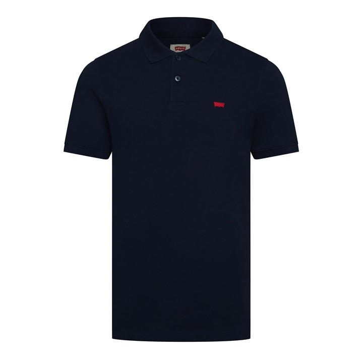 Levis Men's Blue Slim Housemark Polo Bright Whi in Size L, Sports Direct