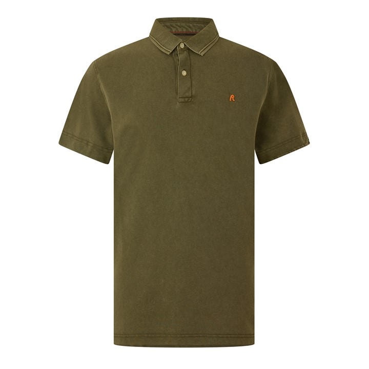 Replay Men' Green Short Sleeve Polo Shirt in Size S, Sports Direct
