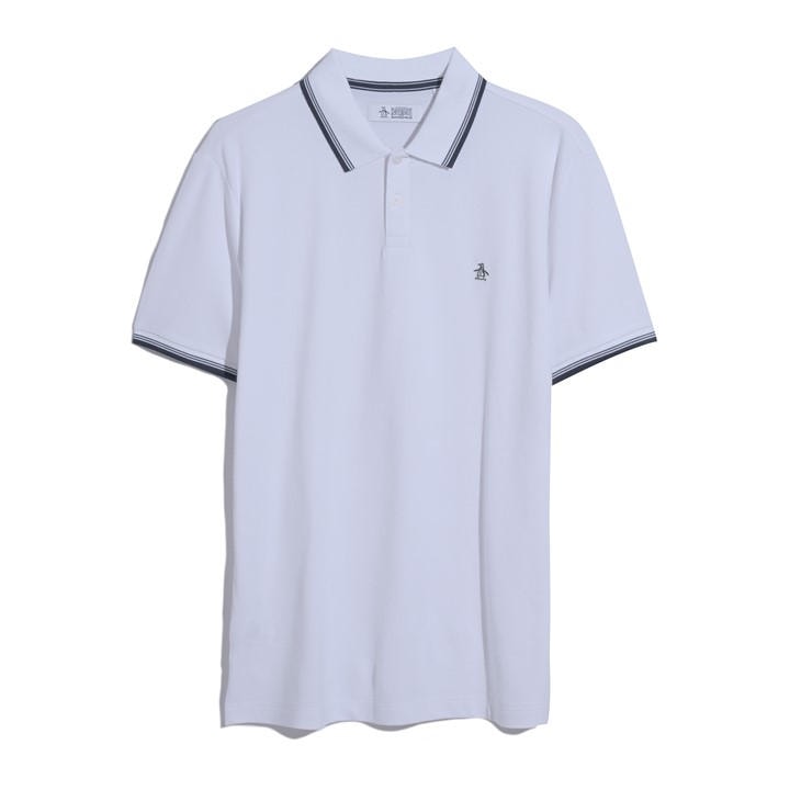 Original Penguin Men's White Short Sleeve Polo Shirt in Size XS, Sports Direct