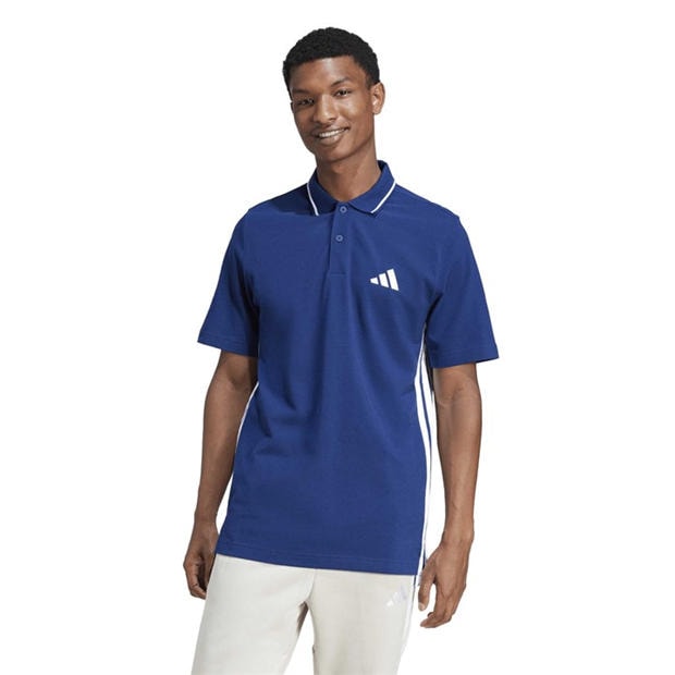 Dark Blue/White - adidas - Men's Short-Sleeve Polo Shirt
