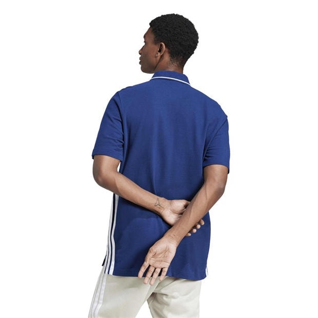 Dark Blue/White - adidas - Men's Short-Sleeve Polo Shirt