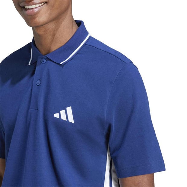Dark Blue/White - adidas - Men's Short-Sleeve Polo Shirt