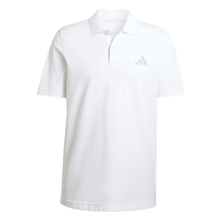Adidas Men's White Short Sleeve Polo Shirt in Size XS, Sports Direct
