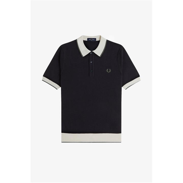 Fred Perry Men's Black Short Sleeve Polo Shirt in Size L, Sports Direct