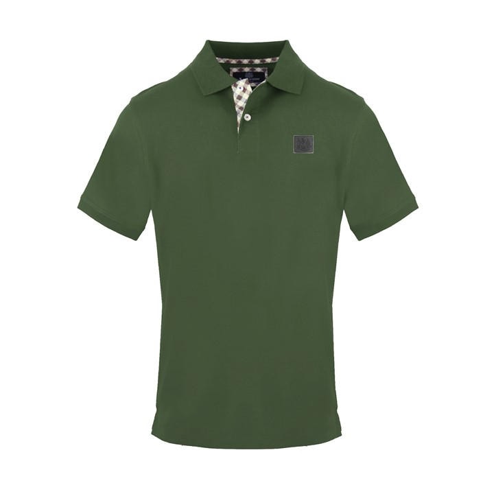 Aquascutum Men' Green Polo Short Sleeve Polo Shirt in Size S, Sports Direct