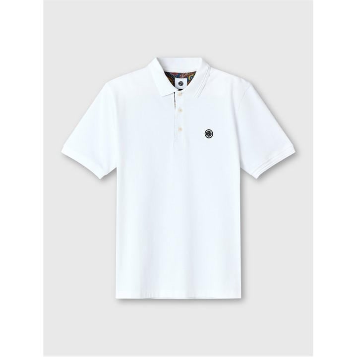 Pretty Green Men's Short-Sleeve Polo Shirt - White - Medium - Image 5