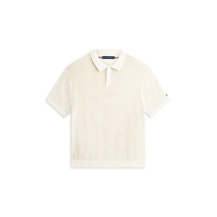 Tommy Hilfiger Men's White Short Sleeve Polo Shirt in Size XL, Sports Direct