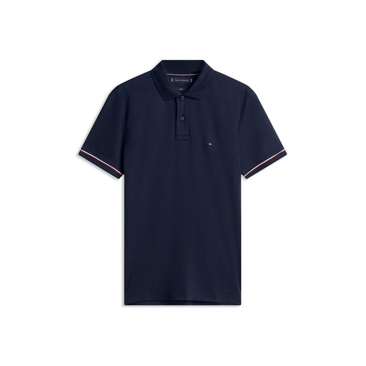 Tommy Hilfiger Men's Blue Liquidtip Short Sleeve Polo Shirt in Size L, Sports Direct