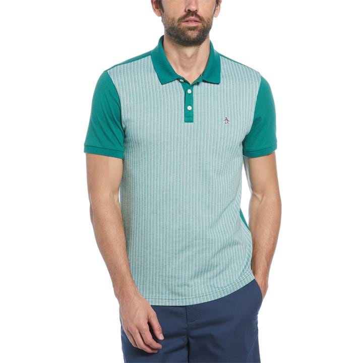 Original Penguin Men's Green Short Sleeve Polo Shirt in Size XL, Sports Direct