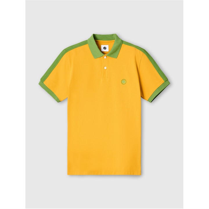 Pretty Green Men's Yellow Pg Denton Ss Polo Extra Large