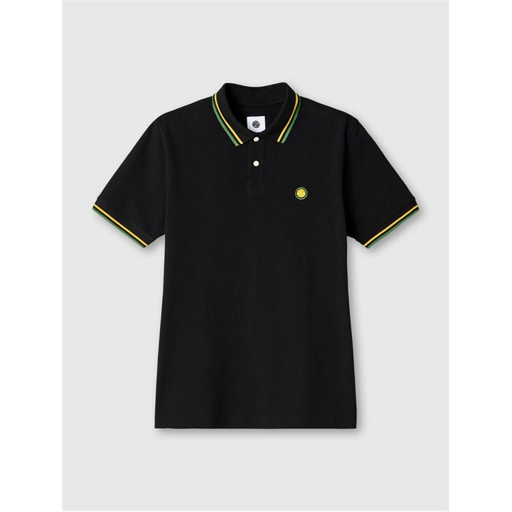 Pretty Green Men's Black Brixton Regular Fit Short Sleeve Polo - Small - Image 3