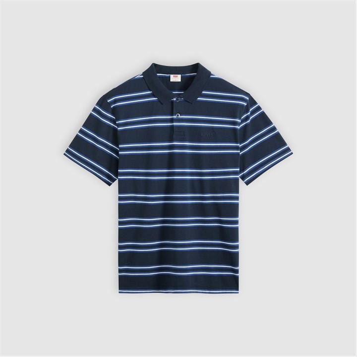 Levis Men' Blue Striped Polo  in Size S, Sports Direct