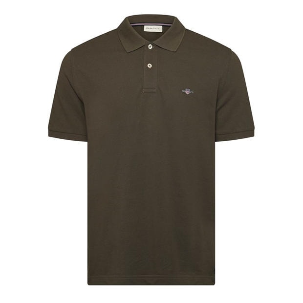 JUNIPER GREEN - Gant - Men's Logo Short-Sleeve Polo Shirt