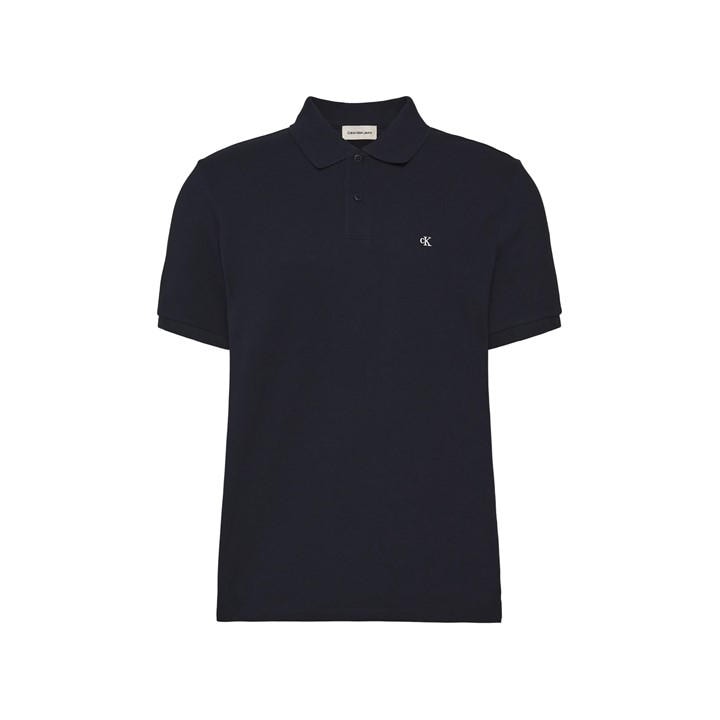 Calvin Klein Jeans Men's Blue Ckj Pique Short-Sleeve Polo Shirt in Size M, Sports Direct