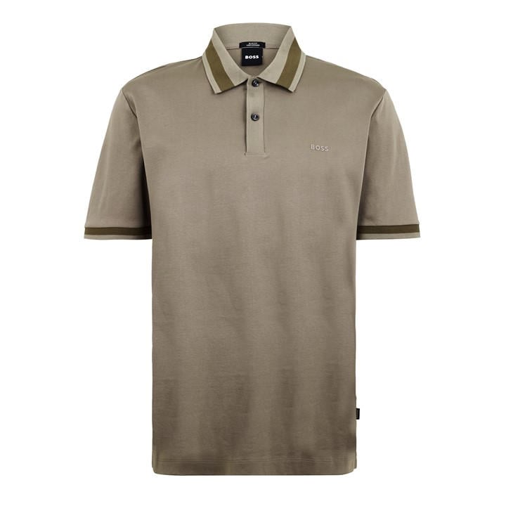 Boss Men's Brown Hbb Phillipson Cotton Short Sleeve Polo Shirt in Size 6XL, Sports Direct