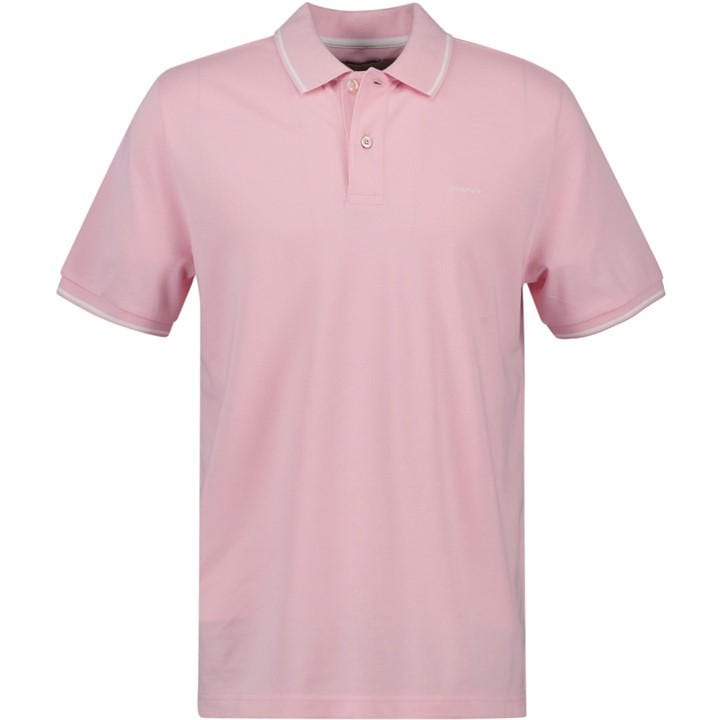 Gant Men's Pink Tipped Pique Polo Shirt in Size M, Sports Direct