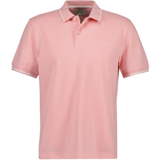 Bbblgm Pink 671 - Gant - Tipped Pique Polo Shirt