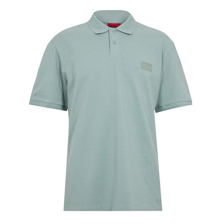 Hugo Men' Green Delastolo Red Cotton Short Sleeve Polo Shirt in Size S, Sports Direct