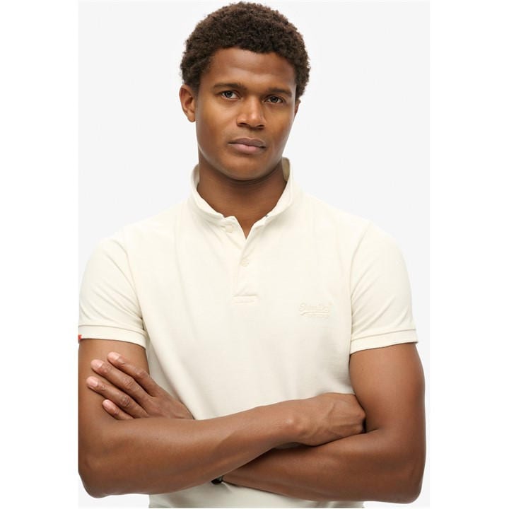 Superdry Men' White Short Sleeve Polo Shirt in Size S, Sports Direct