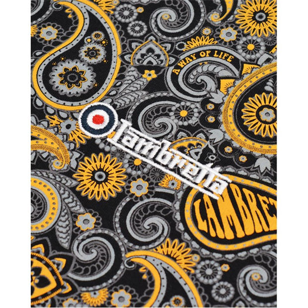 Black - Lambretta - Pasly Polo Shirt Mens