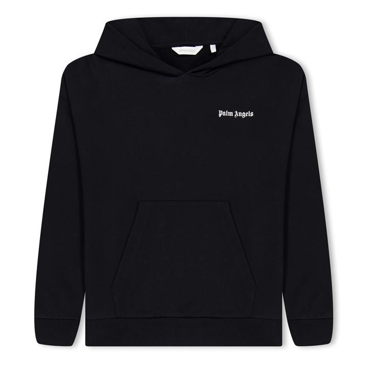 Palm Angels  Kids Black Classic Logo Hoodie , Sports Direct