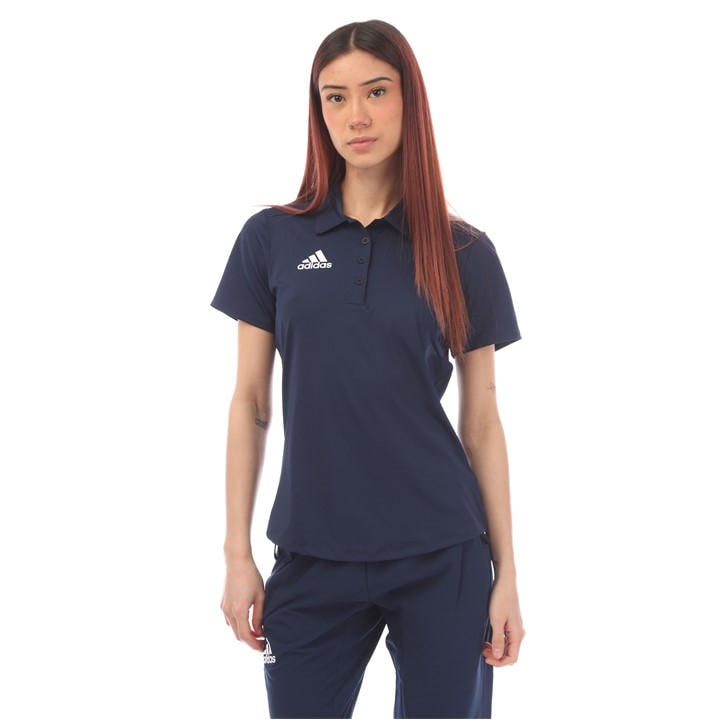 Adidas Women's Blue Short-Sleeve Polo Shirt in Size 2XS, Sports Direct