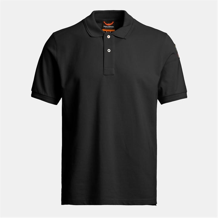 Parajumpers Men's Black Short Sleeve Polo Shirt in Size M, Sports Direct