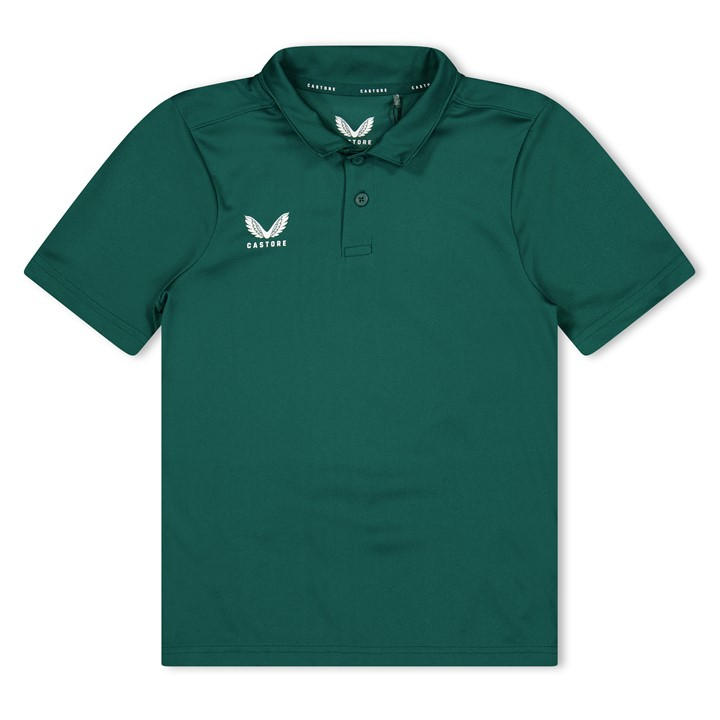 Castore  Kids Green ' Short Sleeve Polo Shirt in Size 9 - 10 Years, Sports Direct