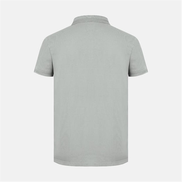 Grey - Jack Wills - Men's Fine Pique Cotton Short Sleeve Polo Shirt
