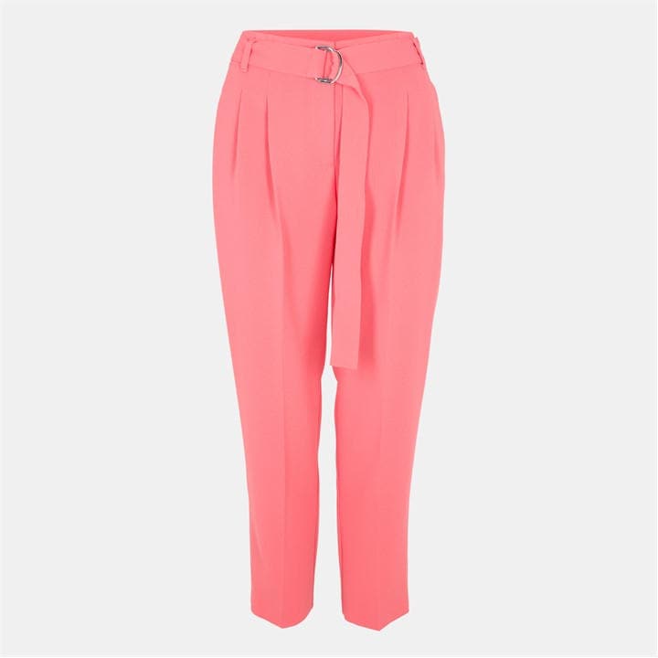 Boss Women's Pink Tapiah Straight Trousers in Size 4, Sports Direct