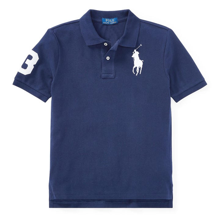 Polo Ralph Lauren Boys Blue Kids' Large Logo Short Sleeve Shirt in Size S, Sports Direct