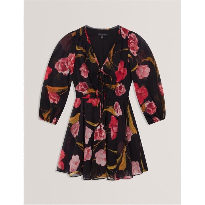 Ted Baker Women's Black Long Sleeve Blouse in Size 12, Sports Direct