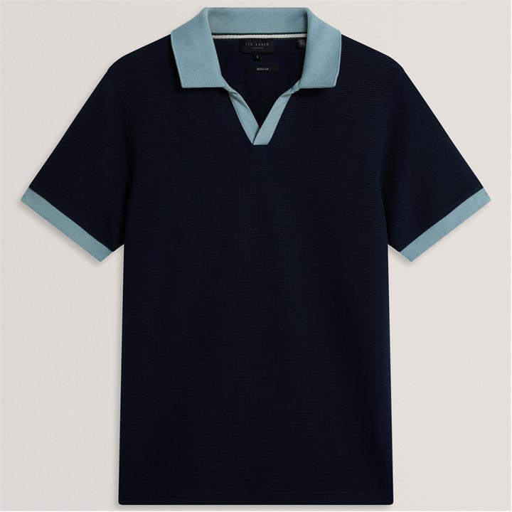 Ted Baker Men's Blue Short Sleeve Polo Shirt in Size L, Sports Direct