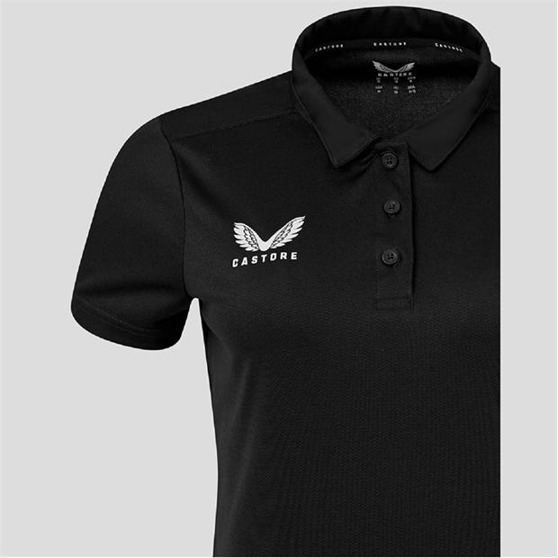 Caviar Black - Castore - Women's Short Sleeve Polo Shirt