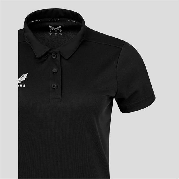 Caviar Black - Castore - Women's Short Sleeve Polo Shirt