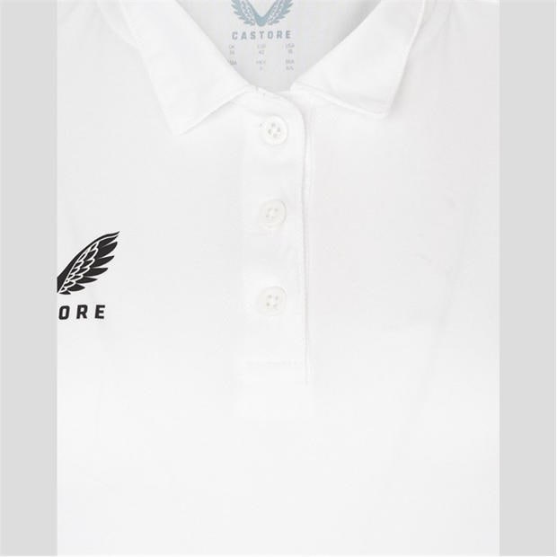Brill White - Castore - Women's Short Sleeve Polo Shirt