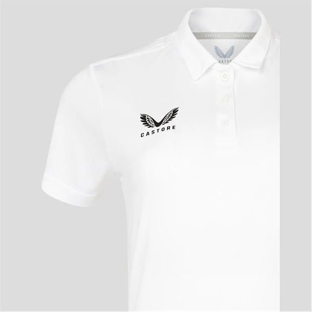 Brill White - Castore - Women's Short Sleeve Polo Shirt