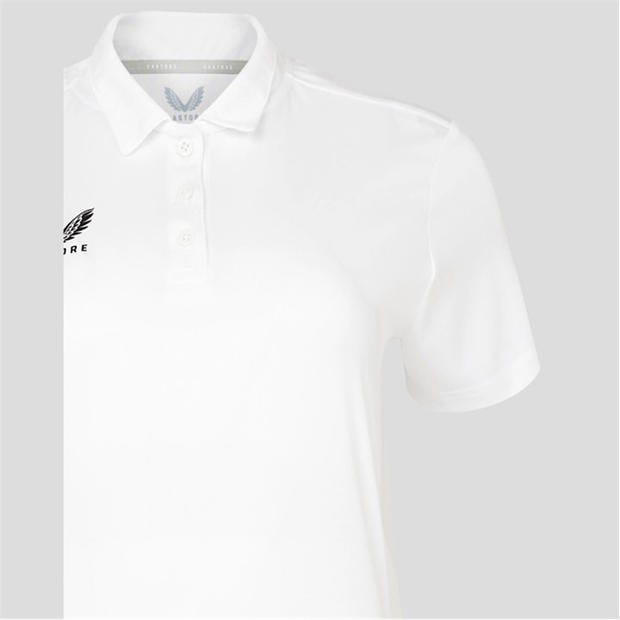 Brill White - Castore - Women's Short Sleeve Polo Shirt