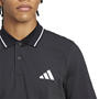 Black/White - adidas - Essentials Small Logo Piqué Polo Shirt Mens