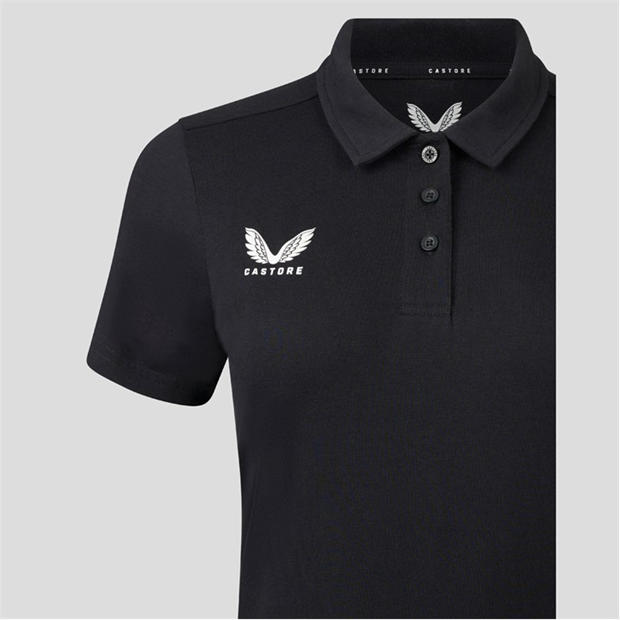 Caviar Black - Castore - Women's Short Sleeve Polo Shirt