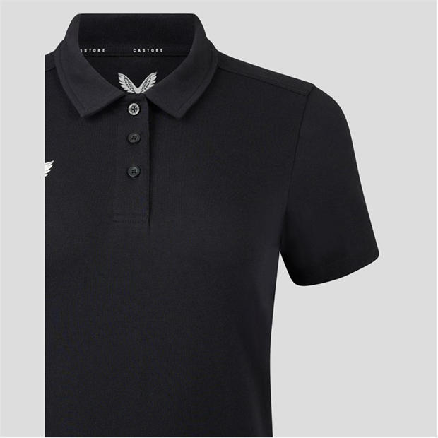 Caviar Black - Castore - Women's Short Sleeve Polo Shirt